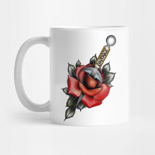 kunai and rose Mug